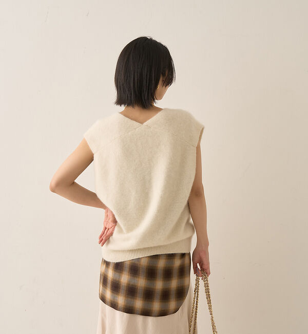 Rouge vif「フォックスウール ニットベスト」|ニット・セーター|