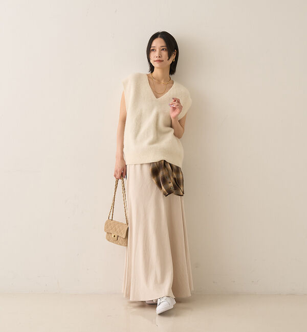 Rouge vif「フォックスウール ニットベスト」|ニット・セーター|