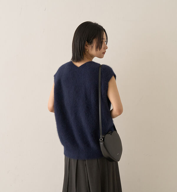 Rouge vif「フォックスウール ニットベスト」|ニット・セーター|