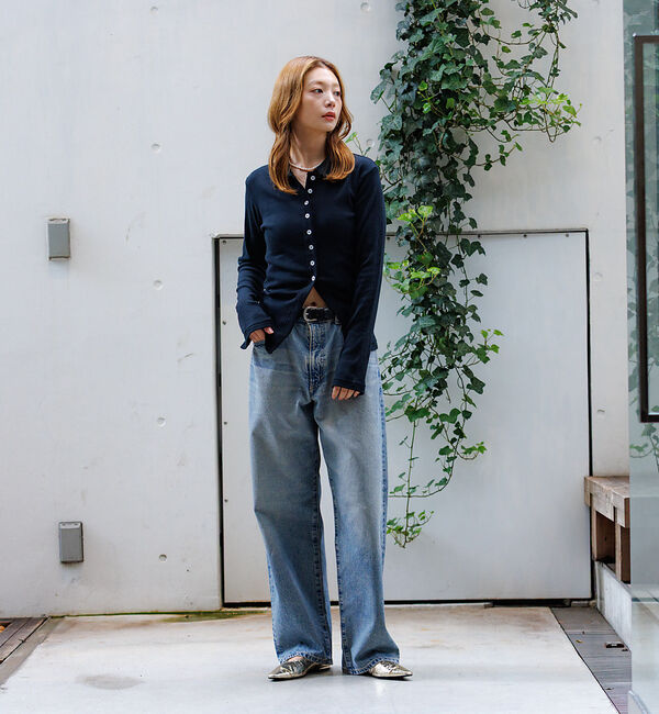 Rouge vif「【Robert P.Miller / ロバートピーミラー】パネルリブカーディガン」|カーディガン|