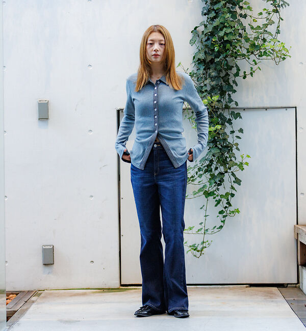 Rouge vif「【Robert P.Miller / ロバートピーミラー】パネルリブカーディガン」|カーディガン|