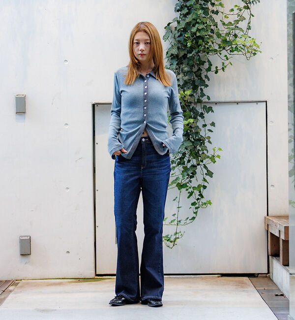 Rouge vif「【Robert P.Miller / ロバートピーミラー】パネルリブカーディガン」|カーディガン|