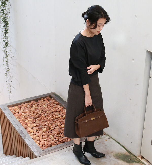 Rouge vif「【一部店舗限定】エコポリコット天竺プルオーバー/ ロングスリーブTシャツ」|Tシャツ・カットソー|