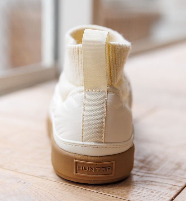 Rouge vif「【HUNTER/ハンター】イン/アウト ニッティド カフ スリッパ― ブーツ/K」|ショートブーツ|