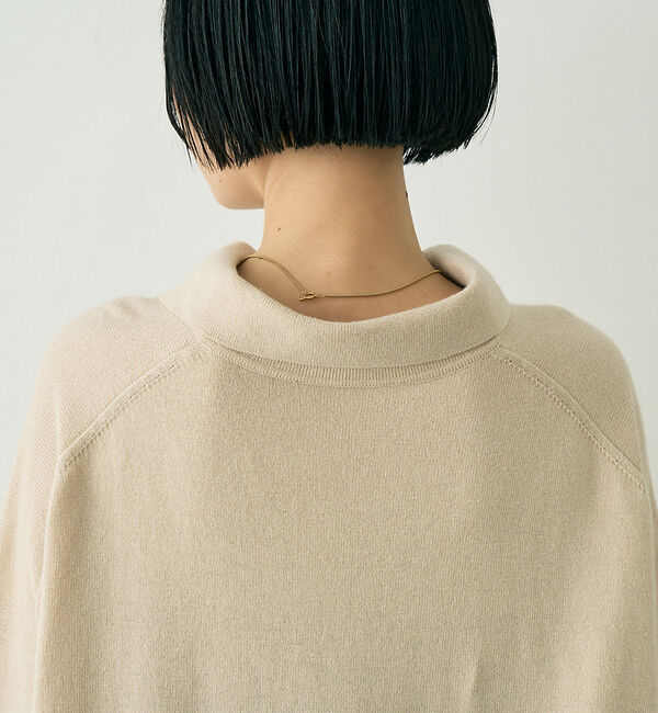 Rouge vif「カシミヤ混ウール襟付きスキッパーニット」|ニット・セーター|