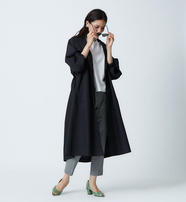 qualite「エアリーオーバーコート」|トレンチコート|