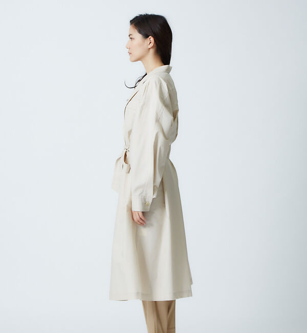 qualite「エアリーオーバーコート」|トレンチコート|