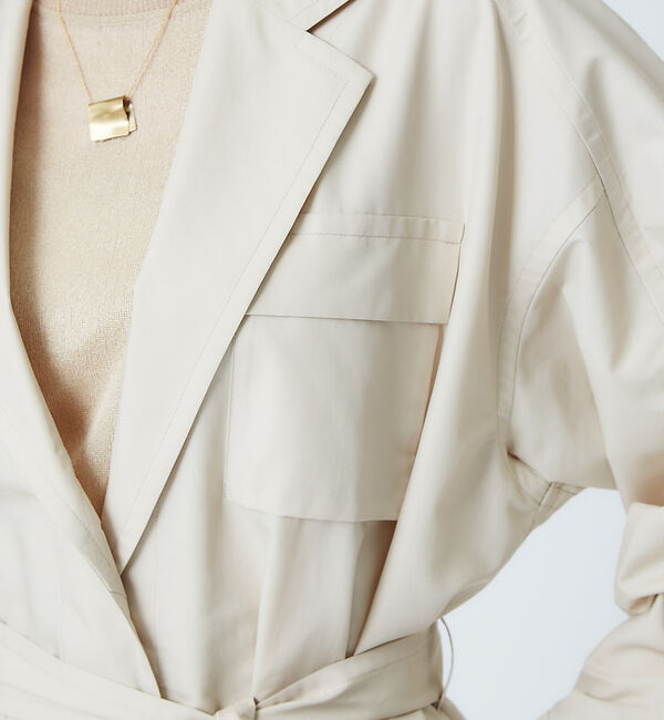 qualite「エアリーオーバーコート」|トレンチコート|