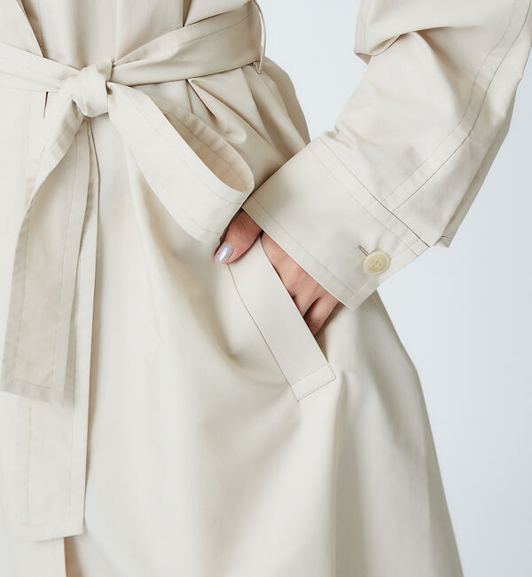 qualite「エアリーオーバーコート」|トレンチコート|