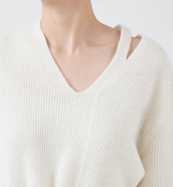 qualite「ブークレーリブニットプルオーバー」|ニット・セーター|