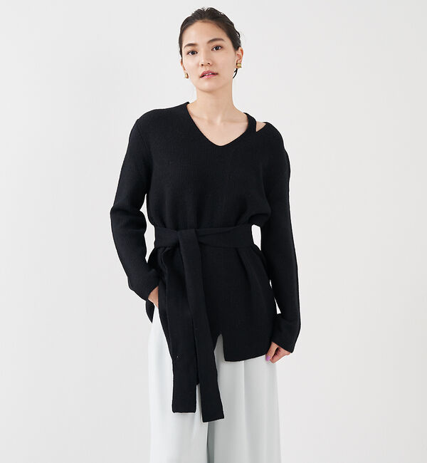 qualite「ブークレーリブニットプルオーバー」|ニット・セーター|