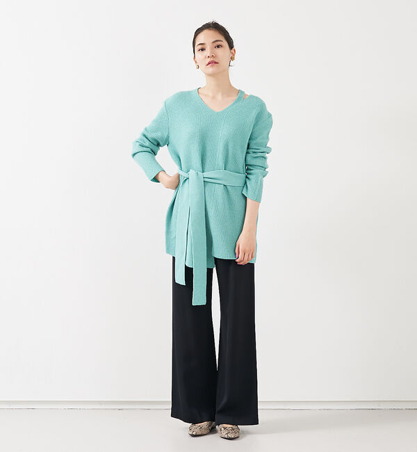 qualite「ブークレーリブニットプルオーバー」|ニット・セーター|