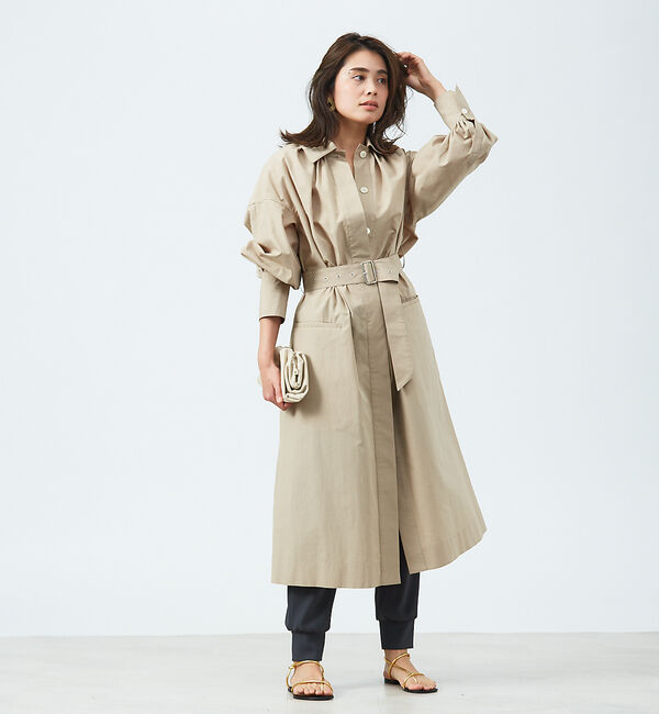 qualite「2WAYコートワンピース」|ステンカラーコート|