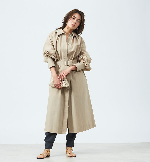 qualite「2WAYコートワンピース」|ステンカラーコート|