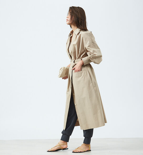 qualite「2WAYコートワンピース」|ステンカラーコート|