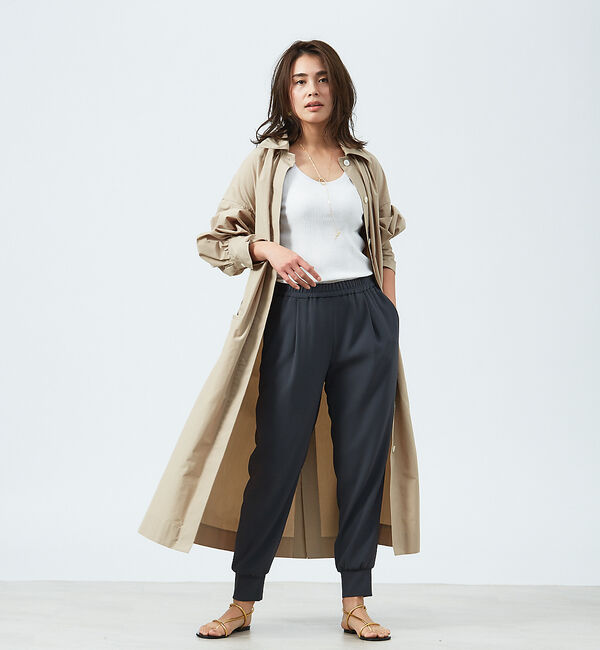 qualite「2WAYコートワンピース」|ステンカラーコート|