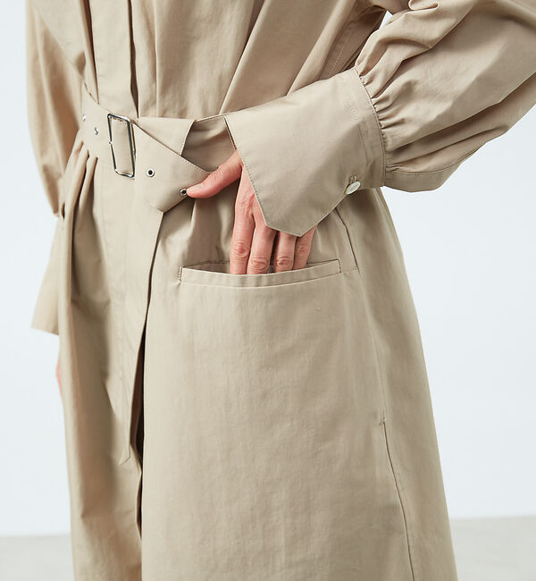 qualite「2WAYコートワンピース」|ステンカラーコート|