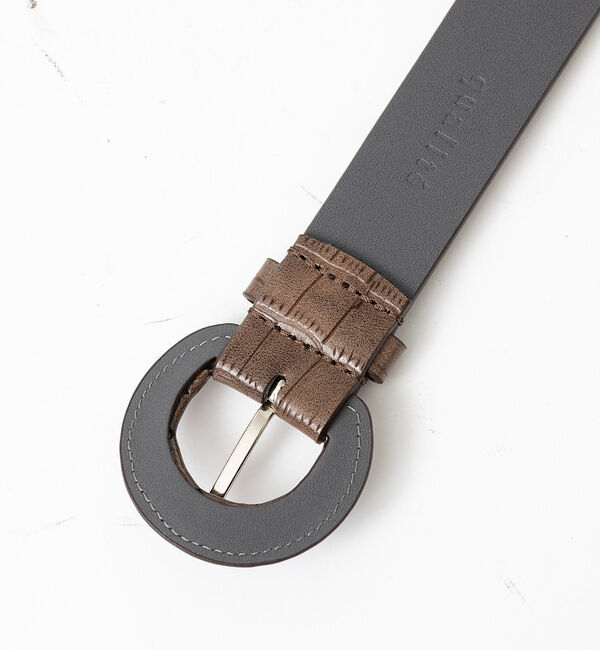 qualite「クルミバックルレザーベルト」|ベルト|