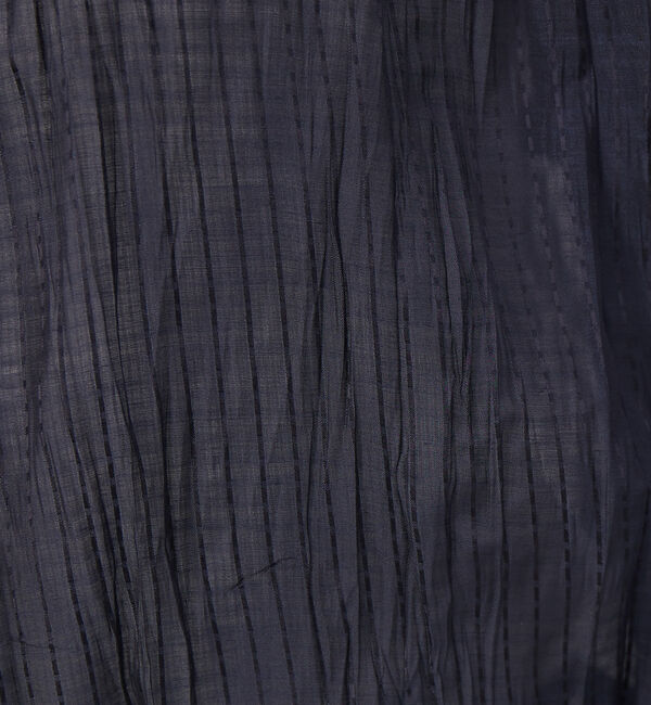 qualite「ドビーストライププリーツシャツ」|シャツ・ブラウス|