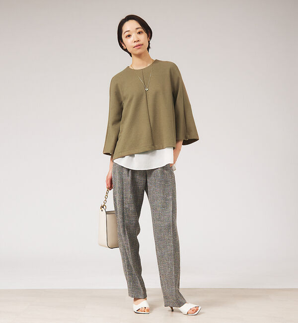 qualite「【セットアップ対応】ブライトツイードベルトパンツ」|その他|