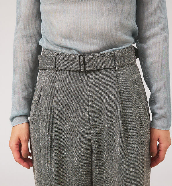 qualite「【セットアップ対応】ブライトツイードベルトパンツ」|その他|