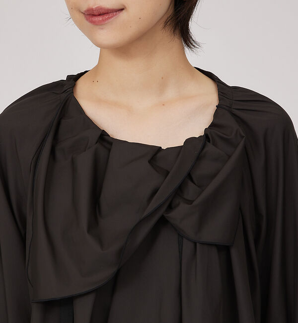 qualite「タフタフリルブラウス」|シャツ・ブラウス|