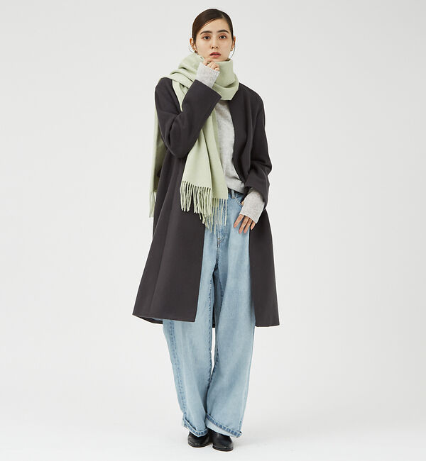 qualite「メランジウールカラーストール」|マフラー|