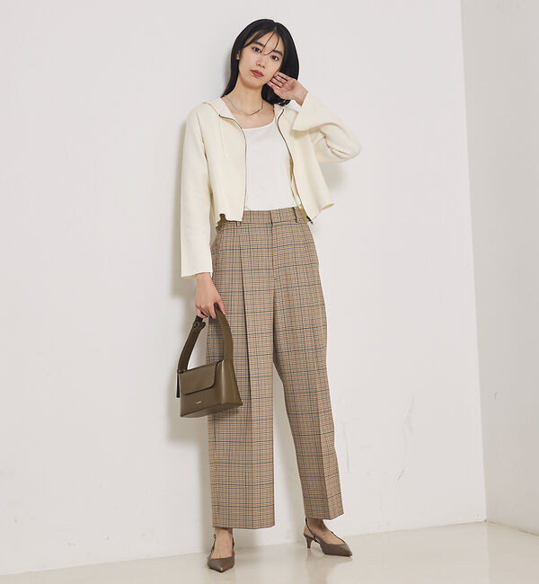 qualite「【セットアップ対応】TWツイルチェックパンツ」|その他|