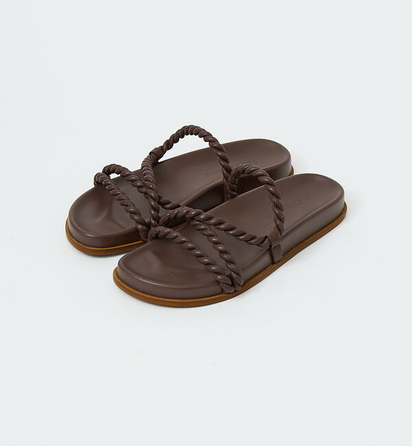 AU BANNISTER「ツイストフットベッドサンダル」|サンダル|ブラウン