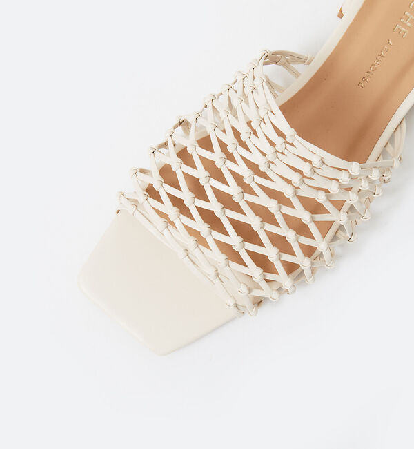 AU BANNISTER「エコレザーメッシュフラットサンダル」|サンダル|