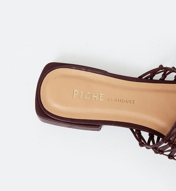 AU BANNISTER「エコレザーメッシュフラットサンダル」|サンダル|