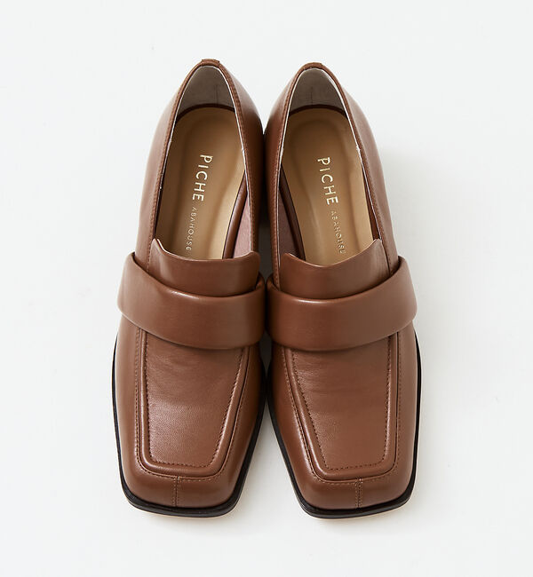 AU BANNISTER「スクエアトゥヒールアップローファー」|ローファー|