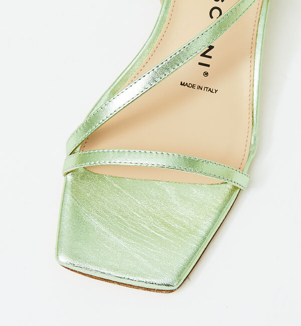 AU BANNISTER「●FABIO RUSCONI メタリック華奢ストラップサンダル」|サンダル|