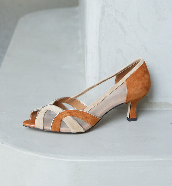 AU BANNISTER「パイピングデザインチュールパンプス」|パンプス|アンバー