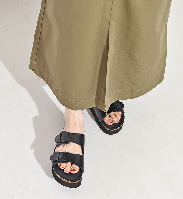 AU BANNISTER「●PLAKTON ダブルベルト厚底サンダル」|サンダル|