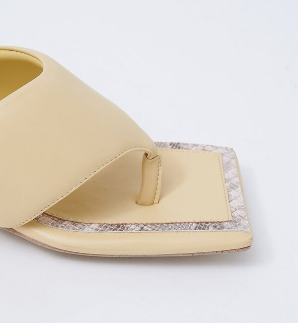 AU BANNISTER「【WEB限定】韓国風 クッション 3cmヒール サンダル」|サンダル|