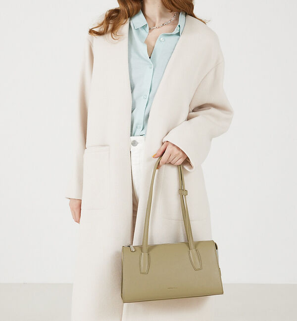 LOWELL things「Rim/スマートハーフショルダーバッグ」|ボストンバッグ|カーキ