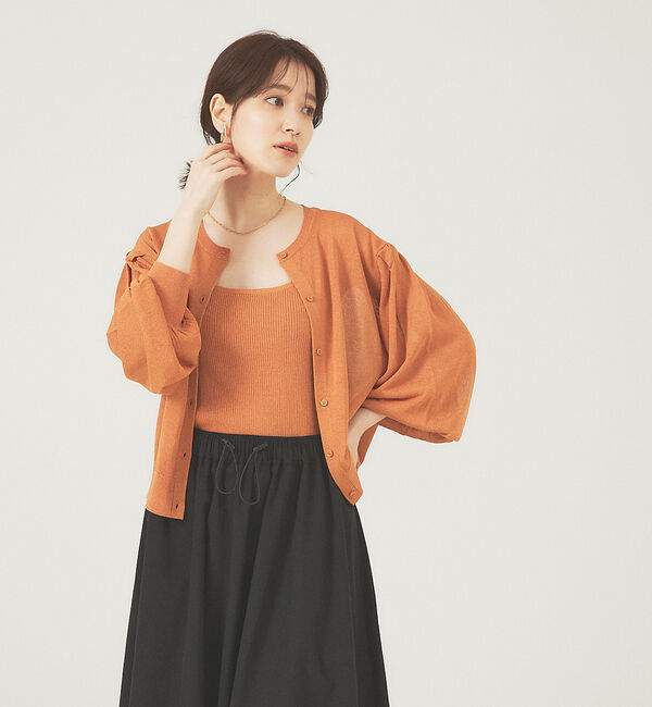 abahouse mavie「シアーアンサンブルサマーニット」|カーディガン|