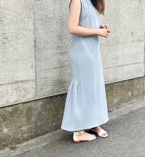 abahouse mavie「【大人のいちまんワンピ】カットリブレイヤード風ワンピ」|ワンピース|