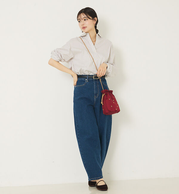 abahouse mavie「メンズライクオーバーシャツ」|シャツ・ブラウス|