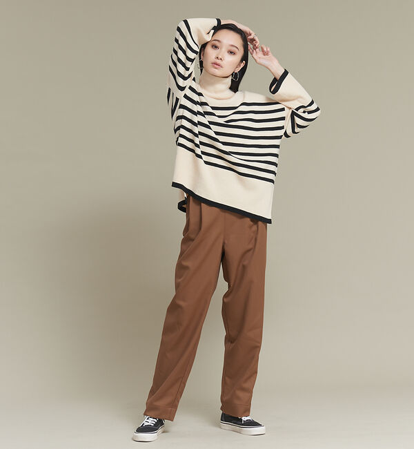 NOMINE「【セットアップ可能】ウールライクタックパンツ」|スラックス|