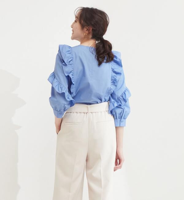 TIARA「flowyフリルブラウス」|シャツ・ブラウス|