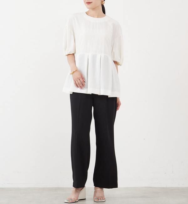 TIARA「ドロップショルダーペプラムブラウス」|シャツ・ブラウス|