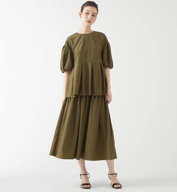 TIARA「ドロップショルダーペプラムブラウス」|シャツ・ブラウス|