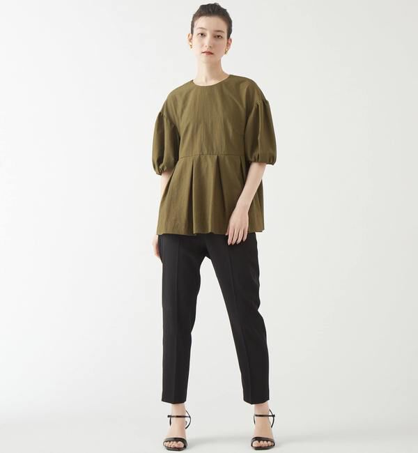 TIARA「ドロップショルダーペプラムブラウス」|シャツ・ブラウス|