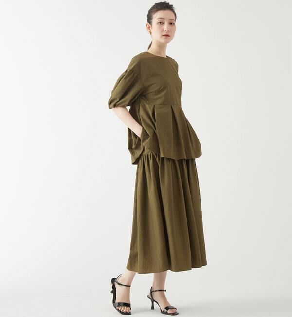 TIARA「ドロップショルダーペプラムブラウス」|シャツ・ブラウス|