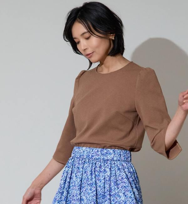 TIARA「パールアクセントトップス」|シャツ・ブラウス|