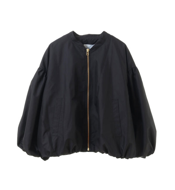 TIARA「ギャザーMA1」|ブルゾン・スタジャン|ブラック