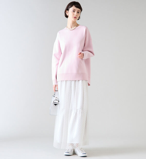 TIARA「ドットプリントチュールスカート」|スカート|