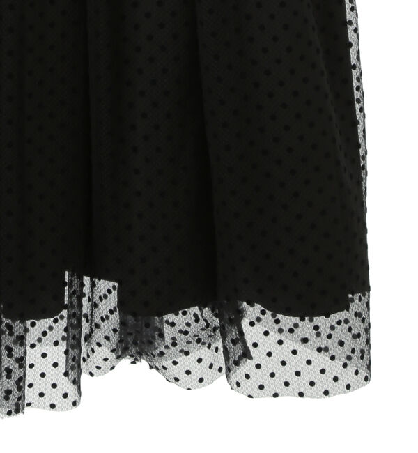 TIARA「ドットプリントチュールスカート」|スカート|